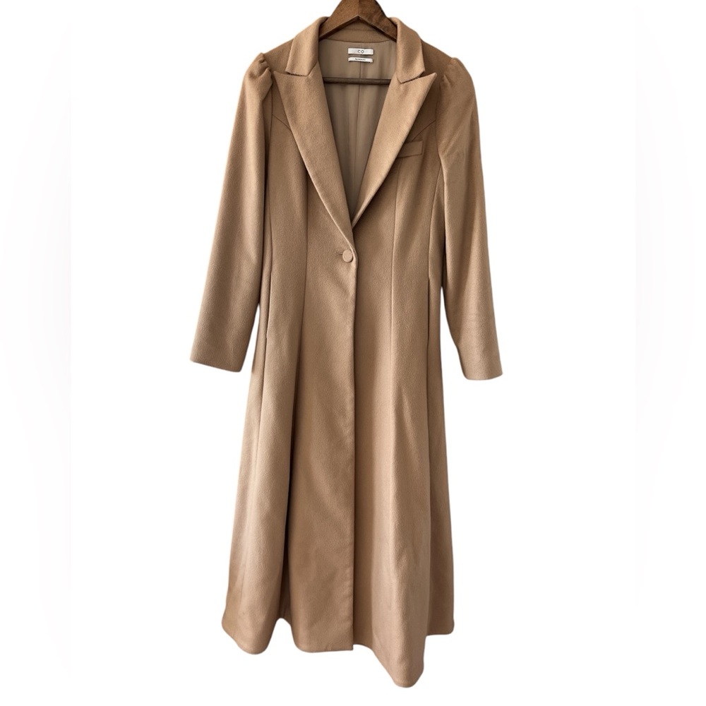 CO 100% Wool Trench Coat- Camel Color